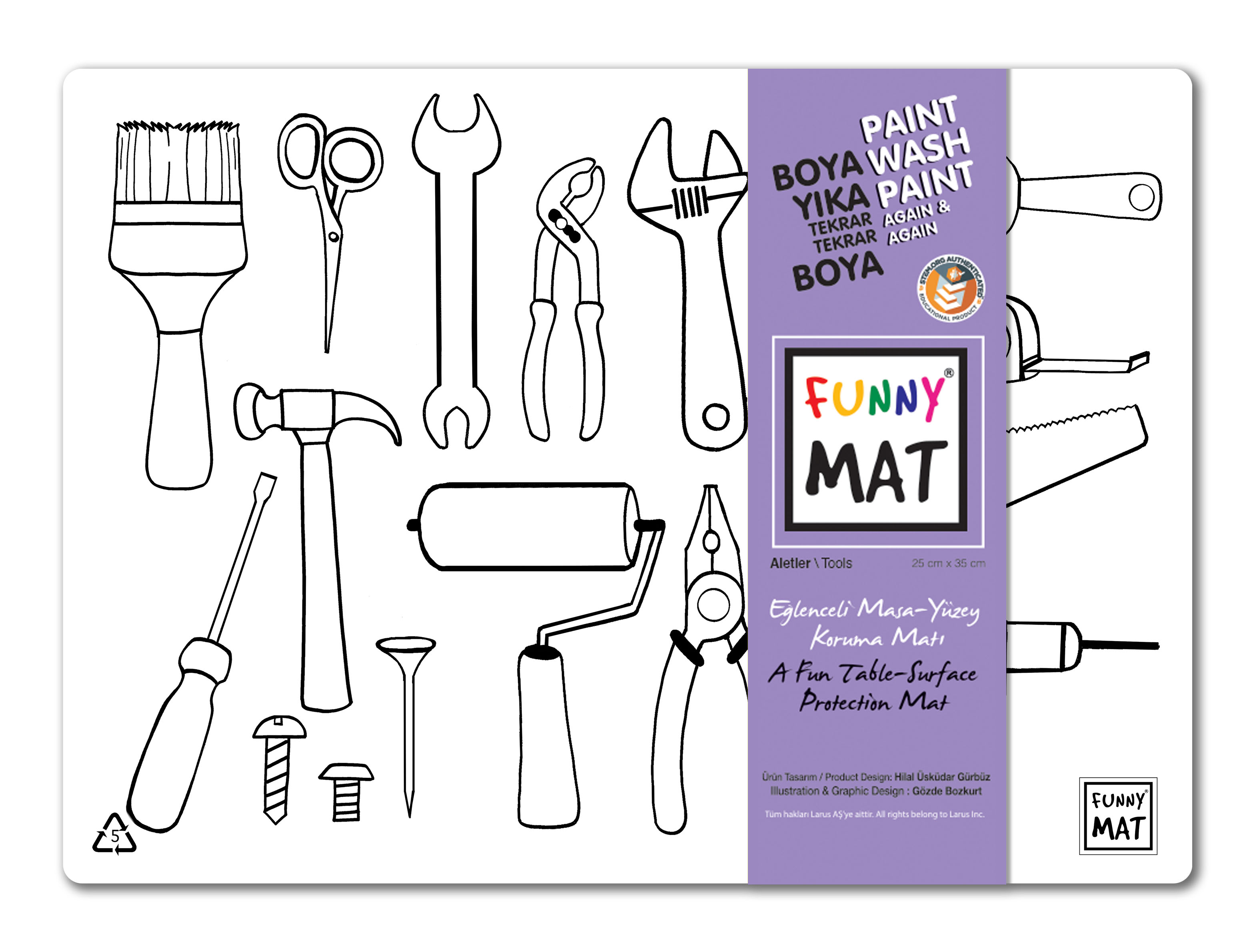 FUNNY MAT - ALETLER 25X35 CM YENİ