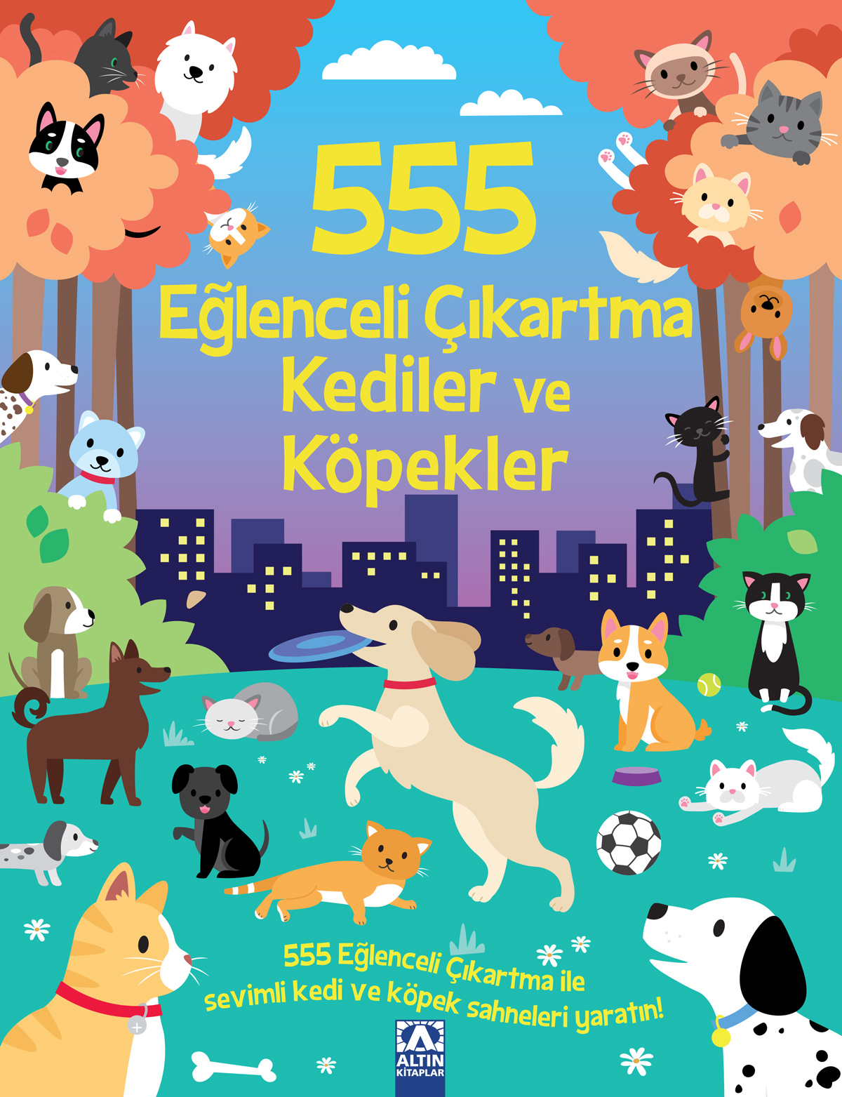 555 EĞLENCELİ ÇIKARTMA - KEDİLER VE KÖPEKLER